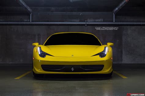 photo   day yellow ferrari  italia gtspirit