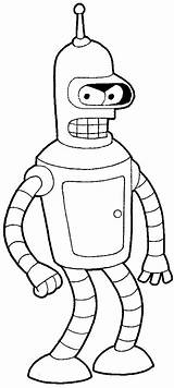 Bender Drawing Futurama Easy Step Draw Drawings Tutorial Tutorials Lines Choose Board Drawinghowtodraw sketch template