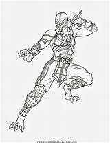 Mortal Kombat sketch template
