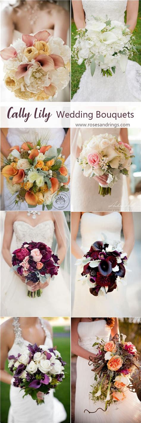18 Most Beautiful Calla Lily Wedding Bouquets Roses And Rings