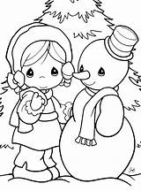 Coloring Pages Winter Precious Moments Christmas Sheets Baby Color Choose Board sketch template
