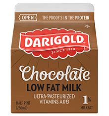 chocolate milk  lowfat  pint  darigold