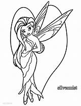 Coloring Fairies Disney Pages Silvermist Printable Kids Cool2bkids sketch template