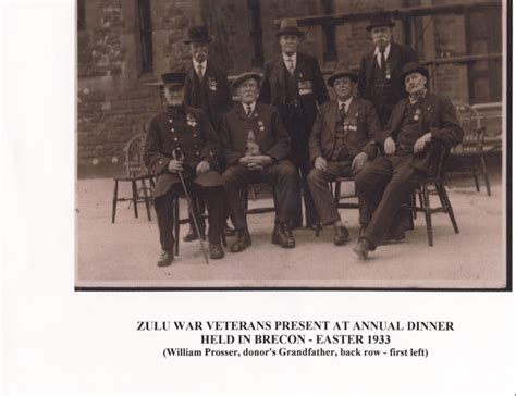 zulu war veterans annual dinner  brecon easter  military male