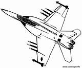 Avion Chasse Planes Coloriages Colorier Militaires Imprimé Fois Transportation sketch template