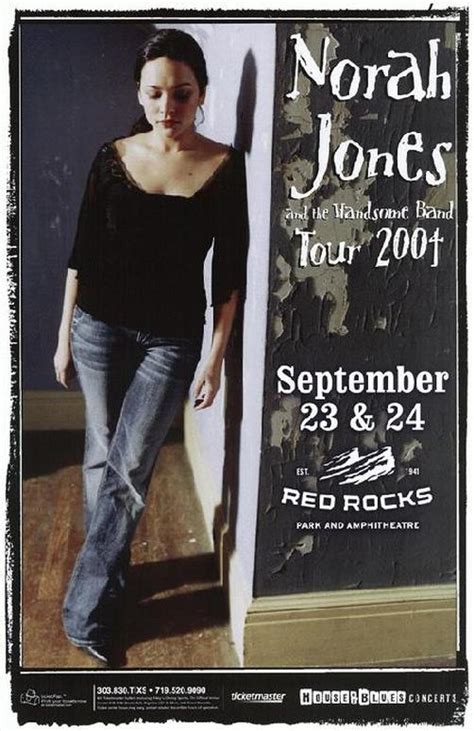 Norah Jones Red Rocks 2004 Concert Poster Morrison Colorado Ebay