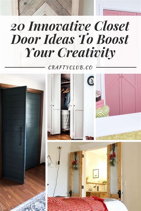 innovative closet door ideas  boost  creativity crafty club diy craft ideas diy