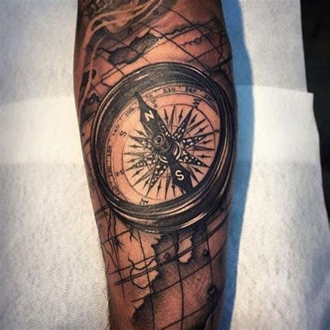 125 Best Compass Tattoos For Men Cool Design Ideas 2021