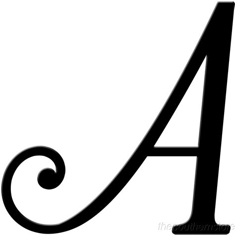 english fancy cursive alphabet