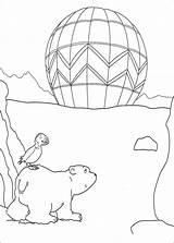 Ijsbeer Lars Luchtballon Osito Ziet Ursinho Pintar Coloriage Plume Ours Polaire Plumes Coloriages Polare Colorare Piuma Orso Ninos Disegno Oso sketch template