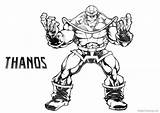 Thanos Coloring Pages Sketch Printable Kids Adults Bettercoloring sketch template