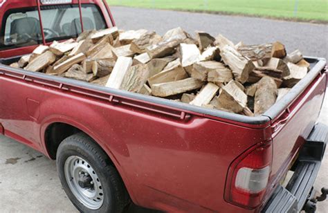loose truck load mixedwood logs black country firewood