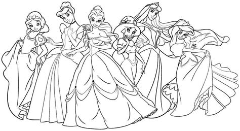 cartoon disney princesses coloring pages coloring home