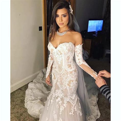 Egyptian Designer Yasmineyeya Lace Wedding Wedding Dresses Lace