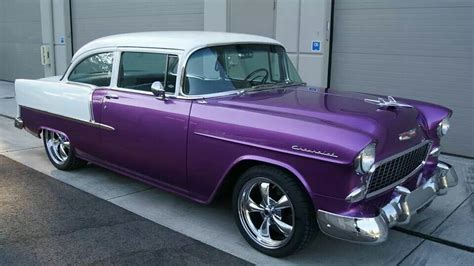 Purple Chevy With Images Purple Car Purple Chevy Bel Air