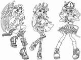 Monster High Coloring Pages Boo Lagoona Blue Wishes Noir Catty Characters Brand Students Drawing York Ever After Print Hunter Troll sketch template