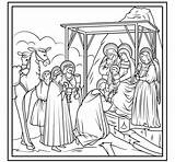 Giotto Coloring Magi Adoration Colorare Disegni Magos Adorazione Arcimboldo Supercoloring Eucharistic Kolorowanka sketch template