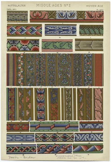 Medieval Border Designs Nypl Digital Collections