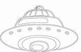 Ufo sketch template