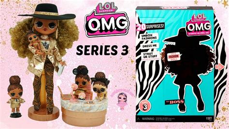lol surprise omg series  da boss unboxing fashion doll lol surprise