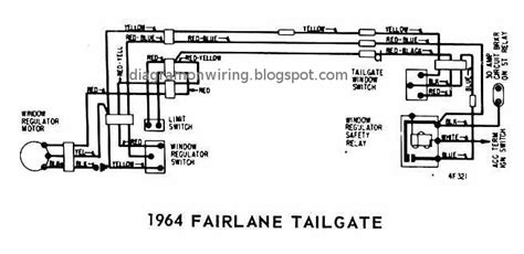 ford fairlane tailgate  windows wiring diagram schematics wiring diagram schematic