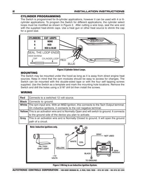 diagram stage  nitrous window switch wiring diagrams msd digital mydiagramonline
