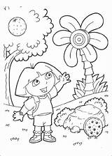 Dora Coloring Pages Kids Explorer Exploradora La Para Colorear Kleurplaat sketch template