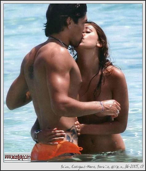 belen rodriguez showing her tits paparazzi shoots on beach pichunter