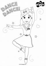 Wiggles Emma Pages Coloring Kids Drawing Color Colouring Birthday Activity Wiggle Dancer Printable Template Ballerina Print Drawings Games Templates Theme sketch template