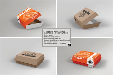 vol food box packaging mockups  branding design bundles