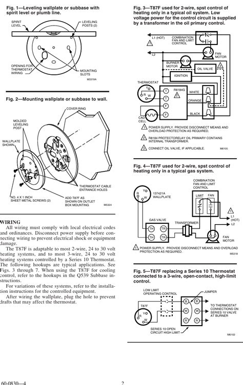 honeywell tf thermostat wiring diagram wiring diagram  schematic