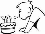 Clipart Birthday Blowing Candles Blown Candle Boy Blow Clipartmag Clipground sketch template