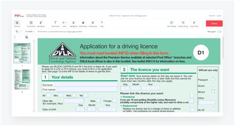 how to fill in d1 form application for a driving licence fileproinfo