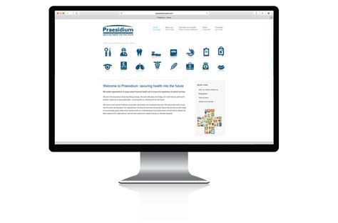 praesidium health website design build fuz angie moyes designer