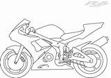 R6 Motorcycles Coloringhome sketch template
