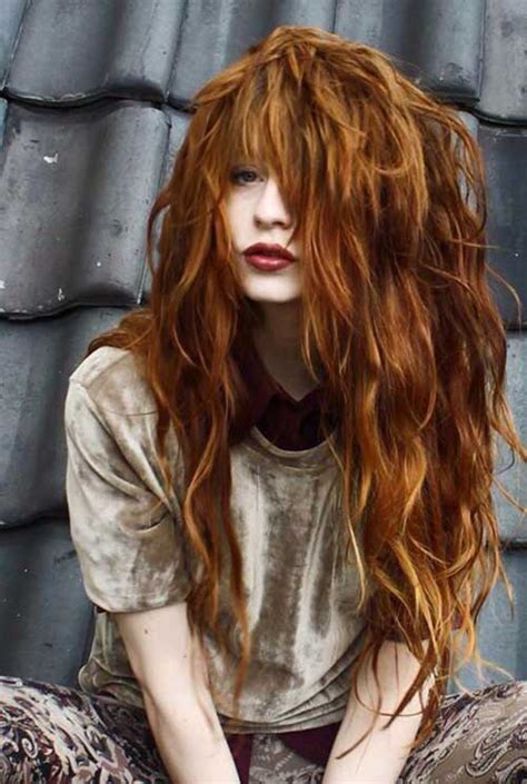 20 Red Long Hairstyles Hairstyles And Haircuts 2016 2017