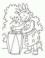 Drum Coloring Pages Drums Native American Popular Colouring Books Coloringhome sketch template