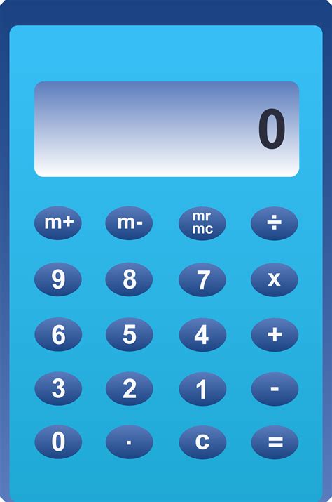 calculator clipart blue calculator blue transparent     webstockreview