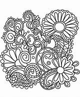 Doodle Coloring Sunflowers Pages Printable Categories Sunflower sketch template