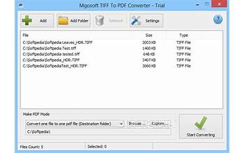 Mgosoft PDF To TIFF Converter screenshot #1