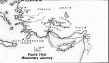 Missionary Journeys Coloring Pauls sketch template