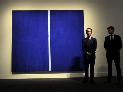 record auction price for barnett newman at sotheby s the new york times