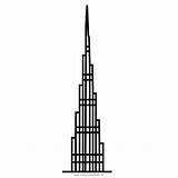 Khalifa Burj Ultracoloringpages sketch template