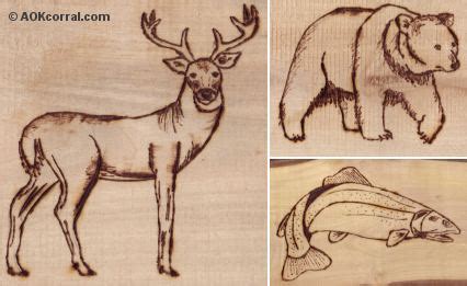 wildlife patterns wood burning painting crafts