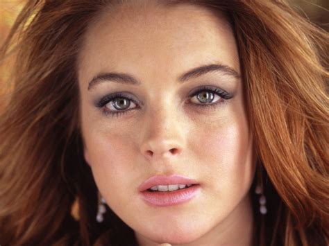 Lindsay Lohan Lindsay Lohan Ritratto Lindsay Lohan Natural Red