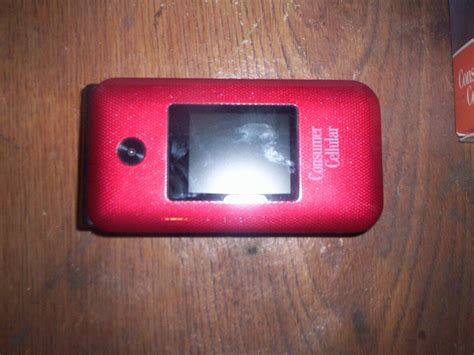 Consumer Cellular Link Ii Flip Phone Red Ebay