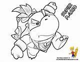 Coloring Pages Mario Bowser Super Printable Jr Brothers Bros Kamek Bad Koopalings Smash Guys Colouring Clipart Colorear Guy Para Drawing sketch template