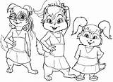 Alvin Chipmunks Coloring Pages Chipettes Halloween Kids Drawing Town Printable Getdrawings Brittany Color Print Character Getcolorings Lovely sketch template