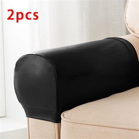 pu leather sofa armrest covers  couch chair arm protector stretch waterproof walmartcom