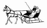 Horse Sleigh Cartoon Clipart Clip Library Drawing Clipground sketch template